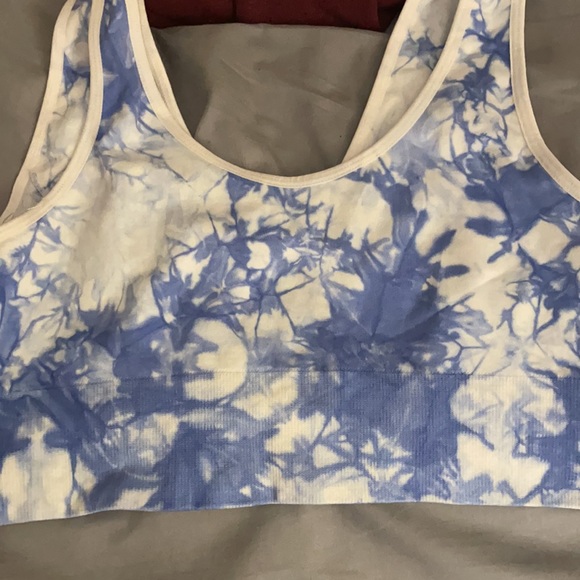 Blue and white sports bra - Picture 2 of 2
